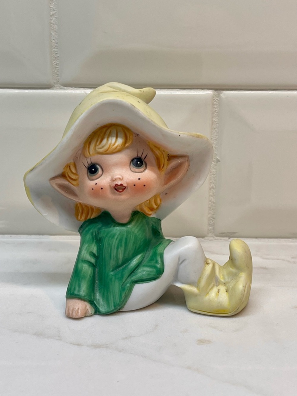 Homeco Pixie Elf Figurine Fantasy Collectible Green Shirt 5213